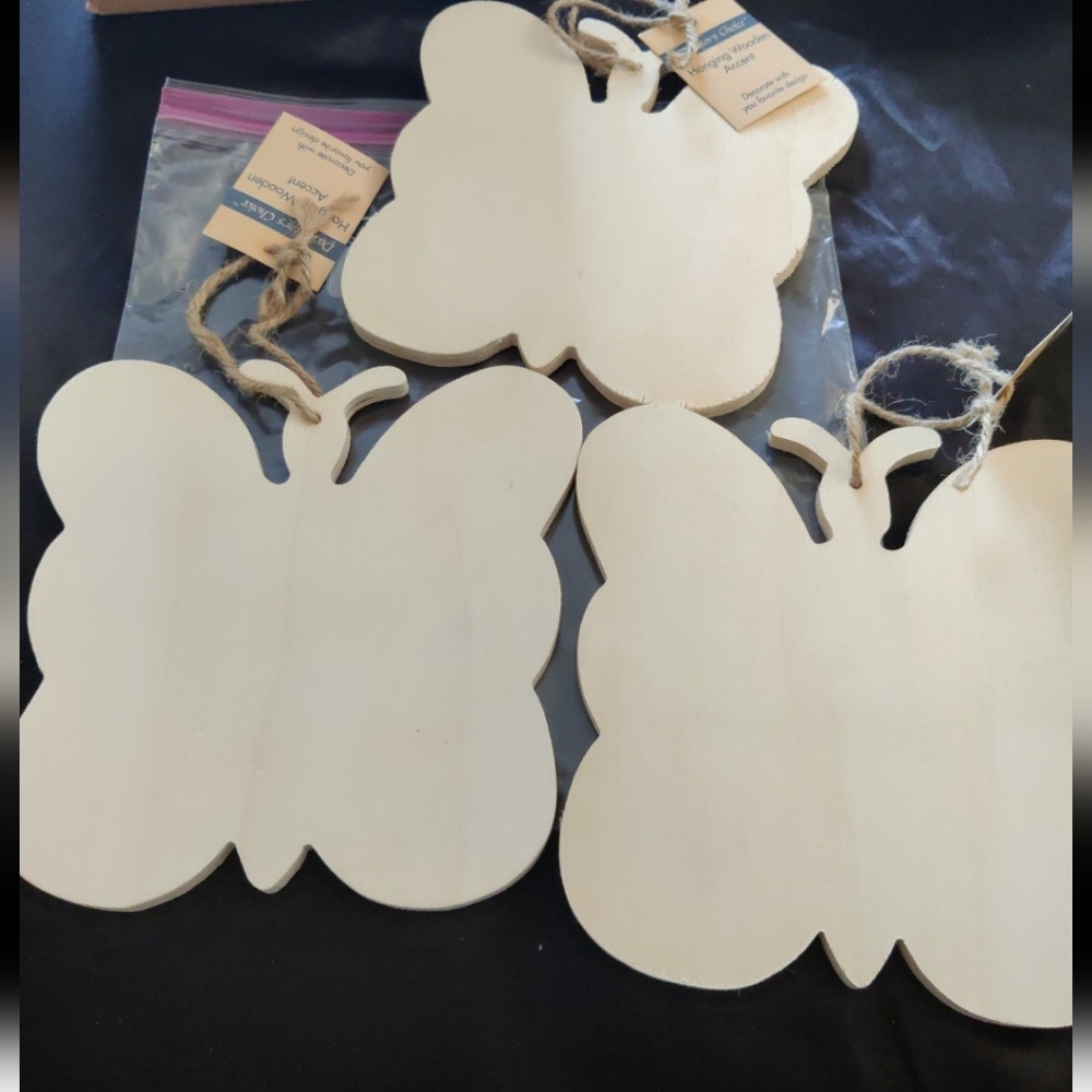 Wooden Butterflies set of 3